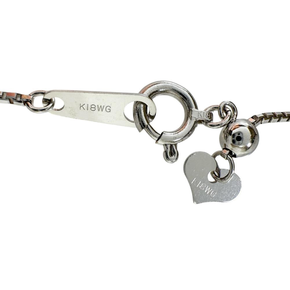 Pt950 プラチナ Au750 ホワイトゴールド モザンビークルビー ダイヤモンド ネックレス