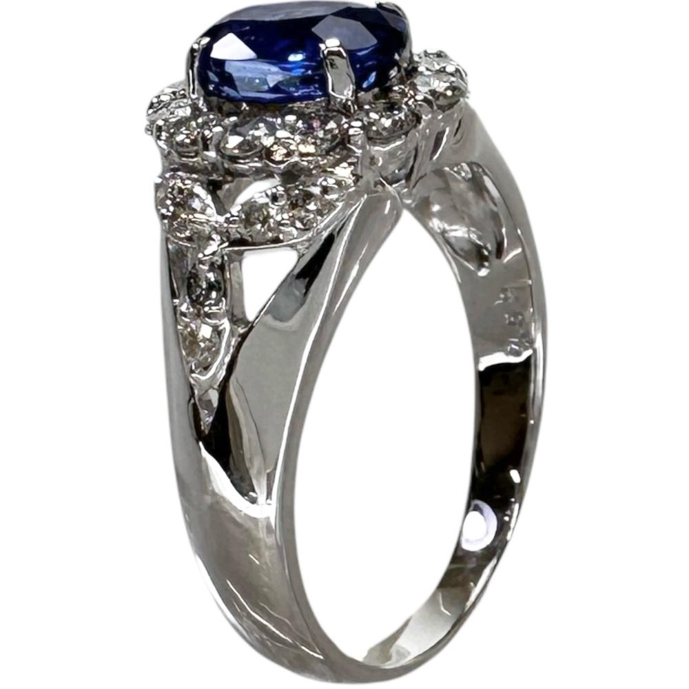 プラチナ サファイア ダイヤモンド リング