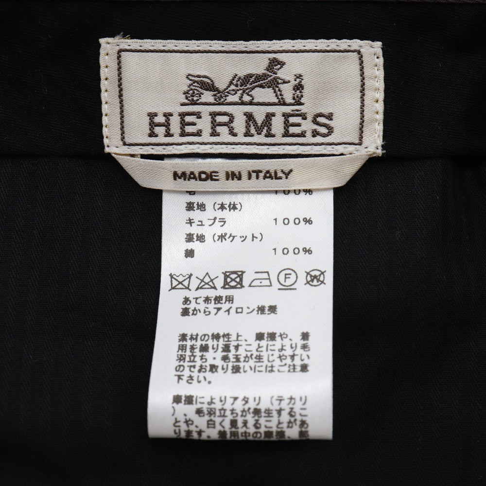 エルメス メンズ ウールパンツ グレー