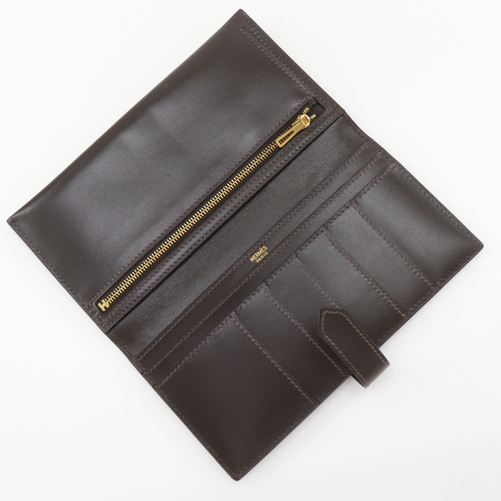 エルメス ベアン ボックスカーフ 長財布