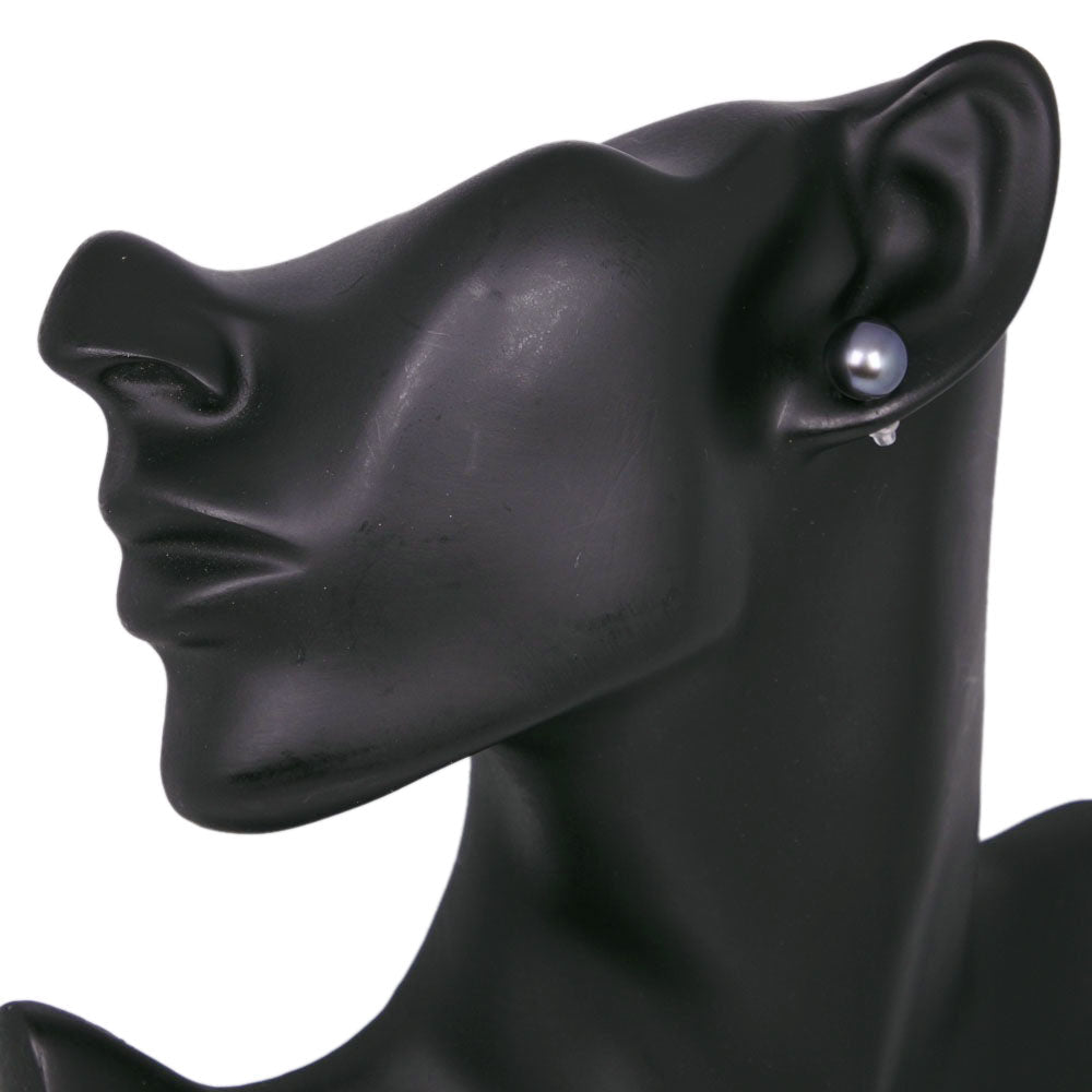 ブラック パール ピアス 10.5-10.7mm