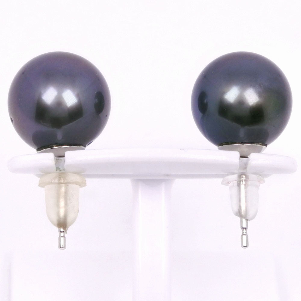 ブラック パール ピアス 10.5-10.7mm