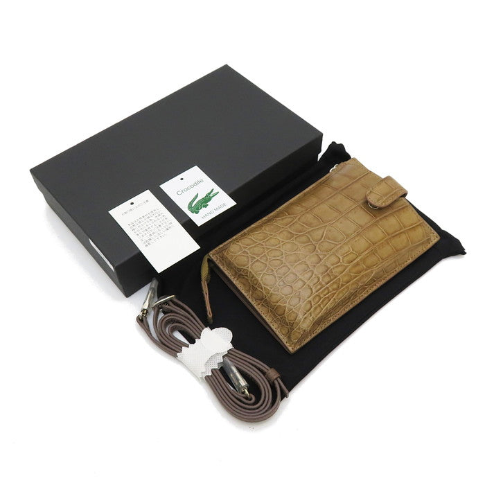 HCP マット クロコダイル 2WAY スマートフォン バッグ