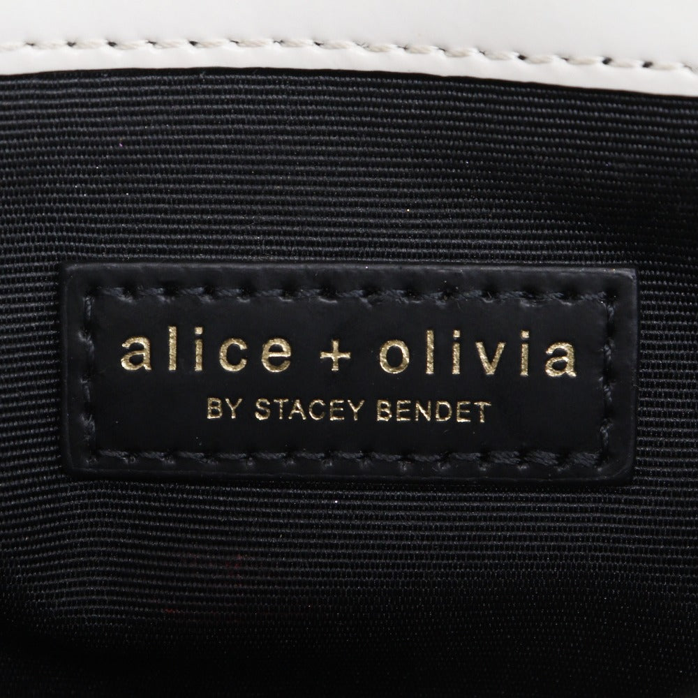 alice+olivia ステイス フェイス レザー ショルダー バッグ