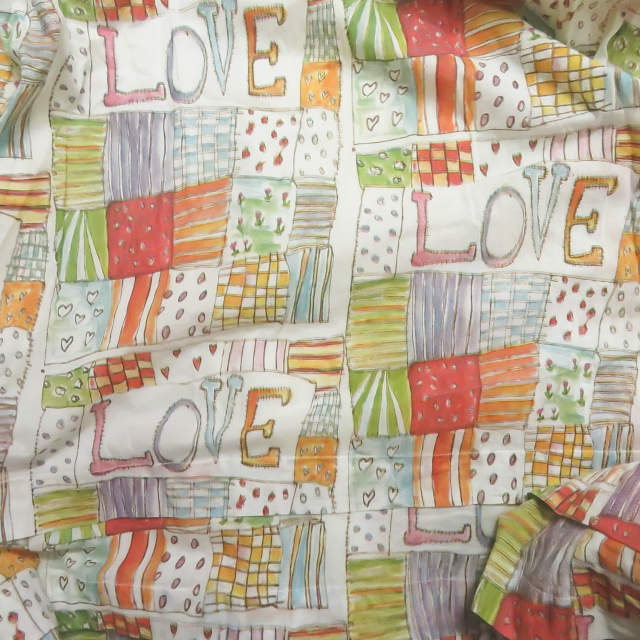 ファミリーアフェアーズ Odile Dress Love Print コットンワンピース