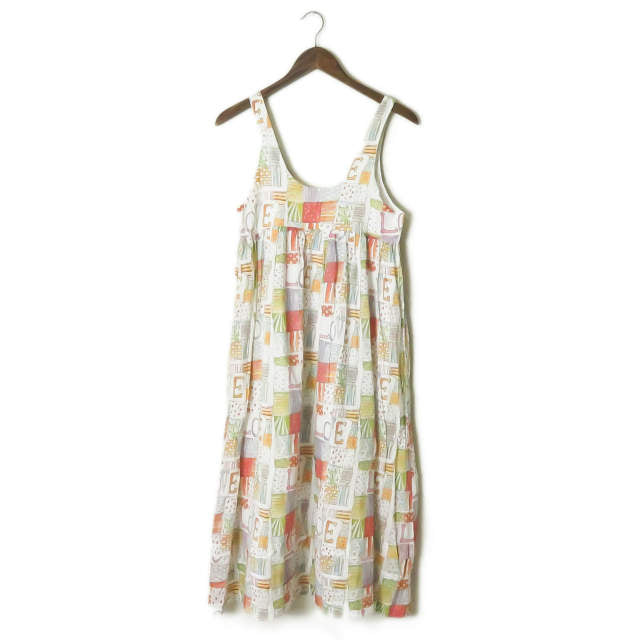 ファミリーアフェアーズ Odile Dress Love Print コットンワンピース
