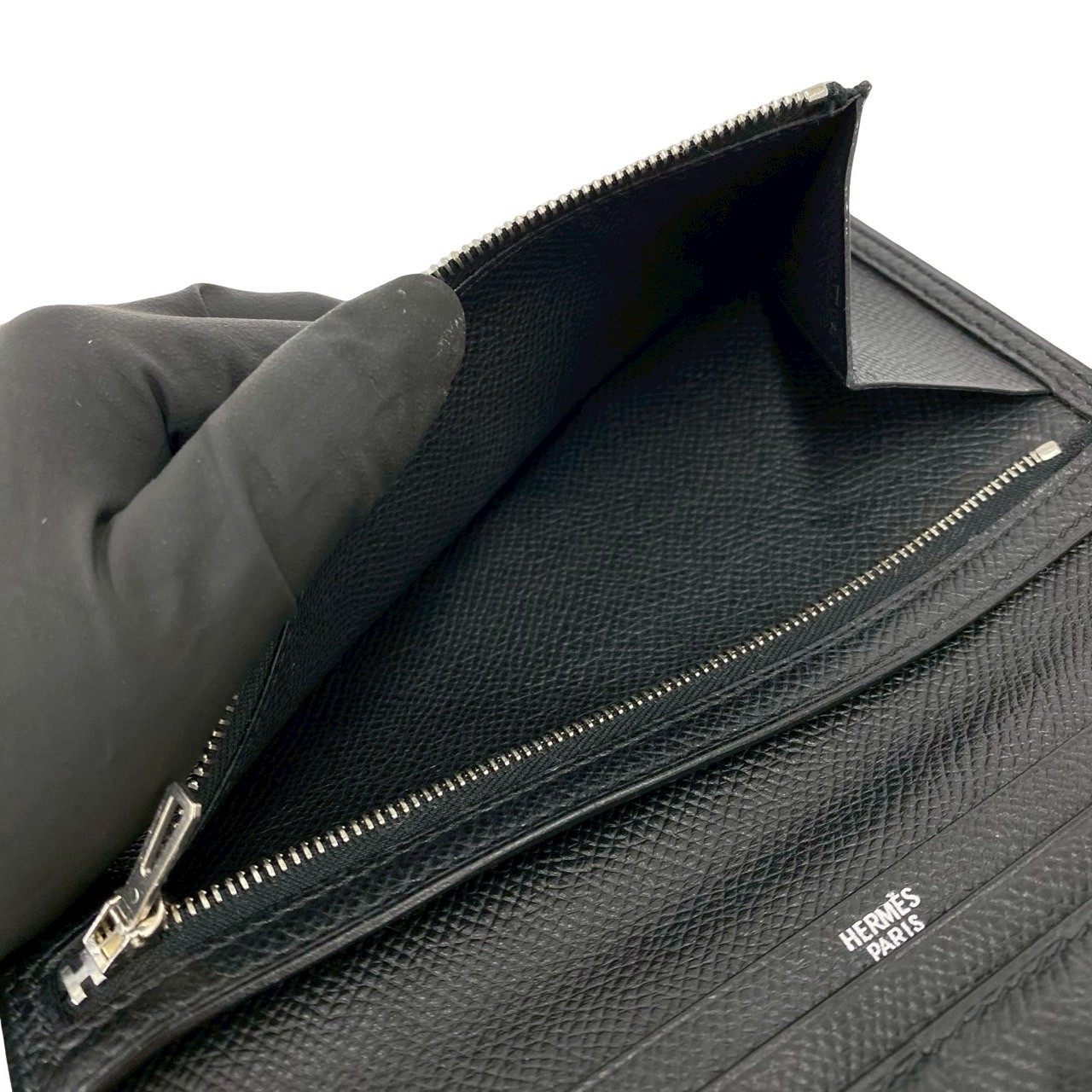 エルメス ベアン エプソン レザー 長財布