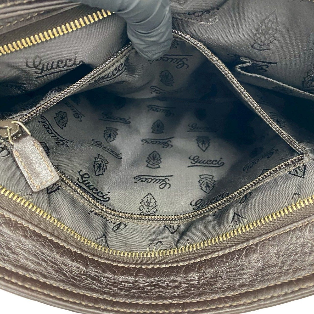 グッチ グッチシマ レザーショルダーバッグ