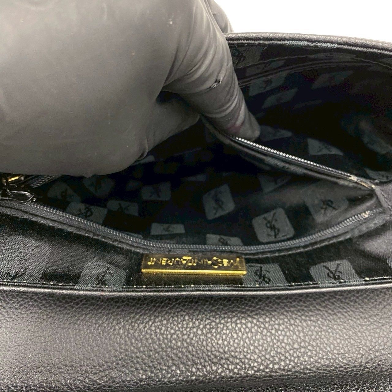 イヴサンローラン レザー2wayショルダーバッグ