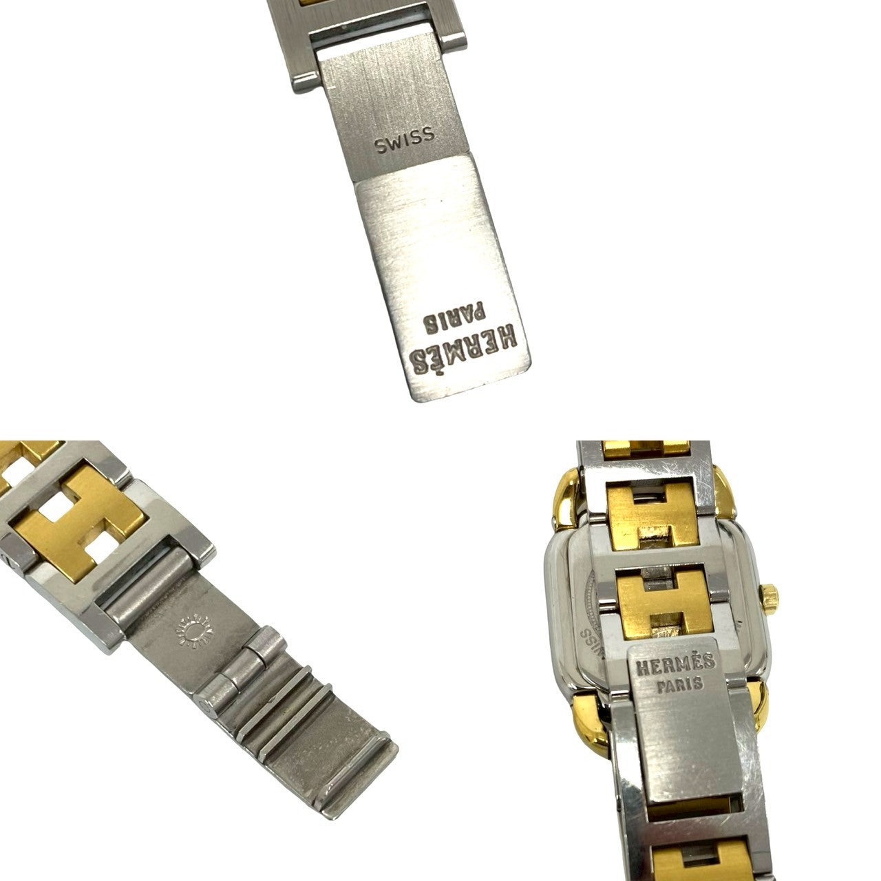 エルメス ラリー ステンレス クォーツ腕時計