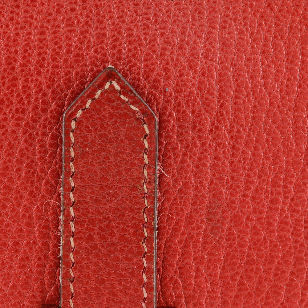 エルメス ベアン スフレ 二つ折り財布 レッド