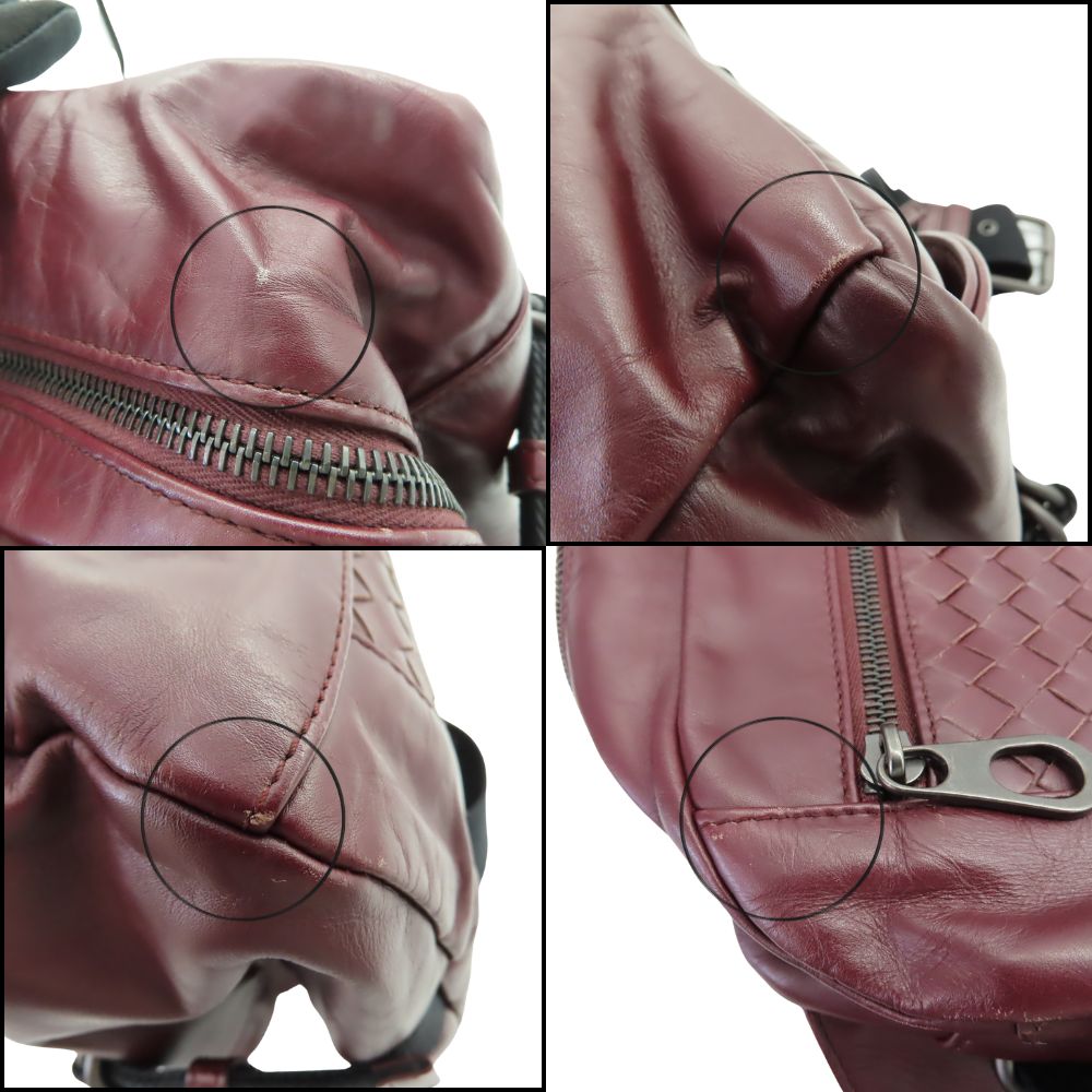 ボッテガヴェネタ イントレチャート レザー ボディバッグ