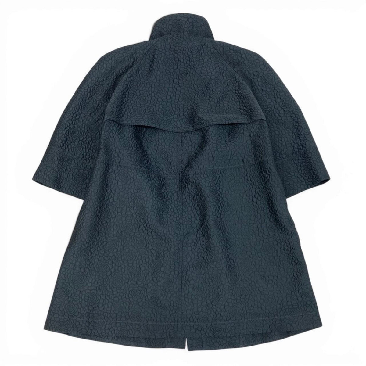 シャネル カメリア ポリエステルシルク ジャケットコート