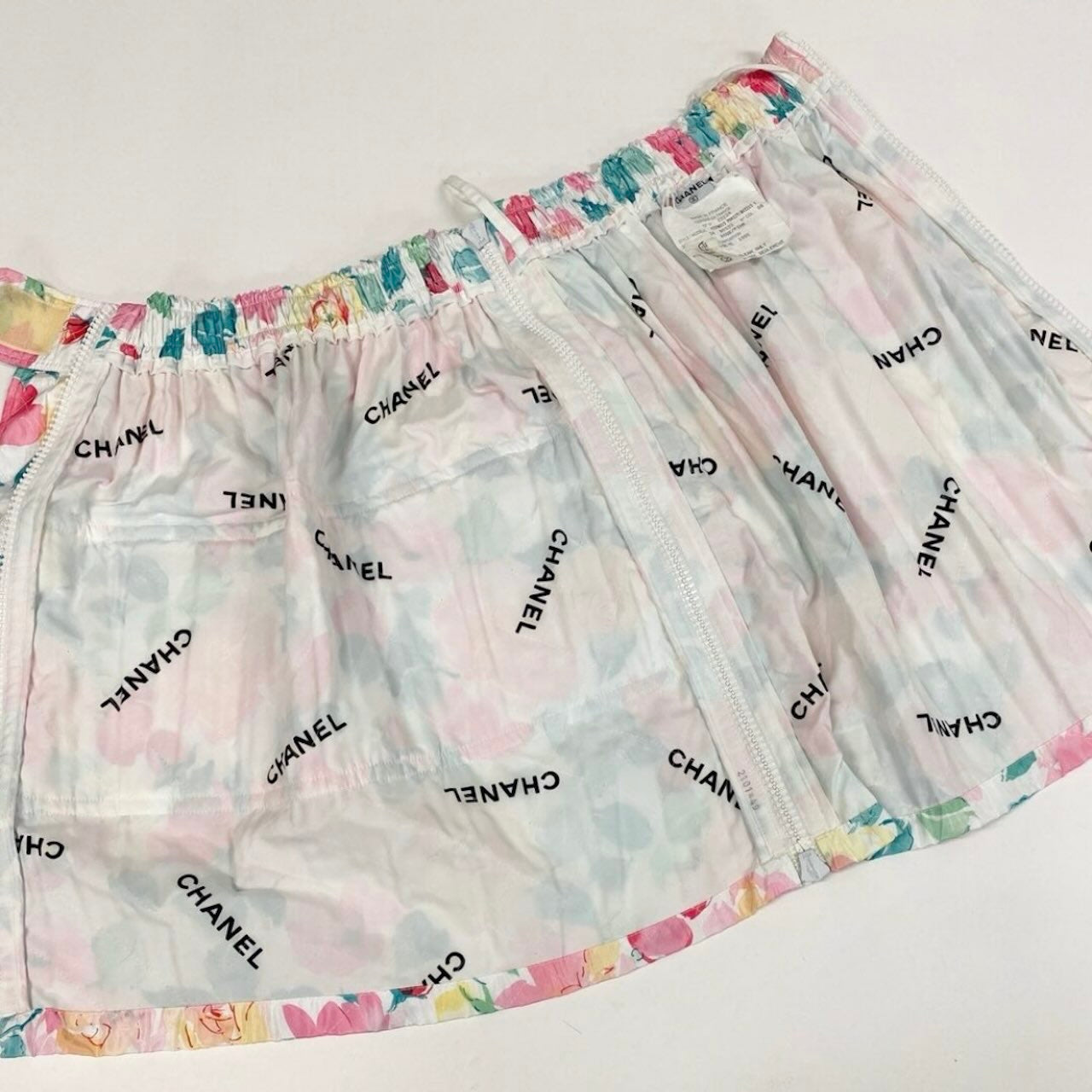シャネル ポリエステルミニスカート