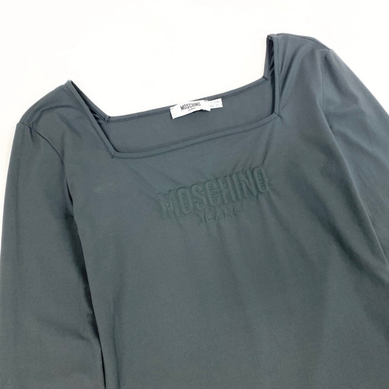 モスキーノ ストレッチ長袖Tシャツ