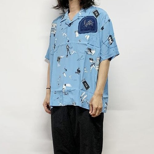 ポータークラシック ALOHA SHIRT STRONG WOMEN & RUSS レーヨンシャツ