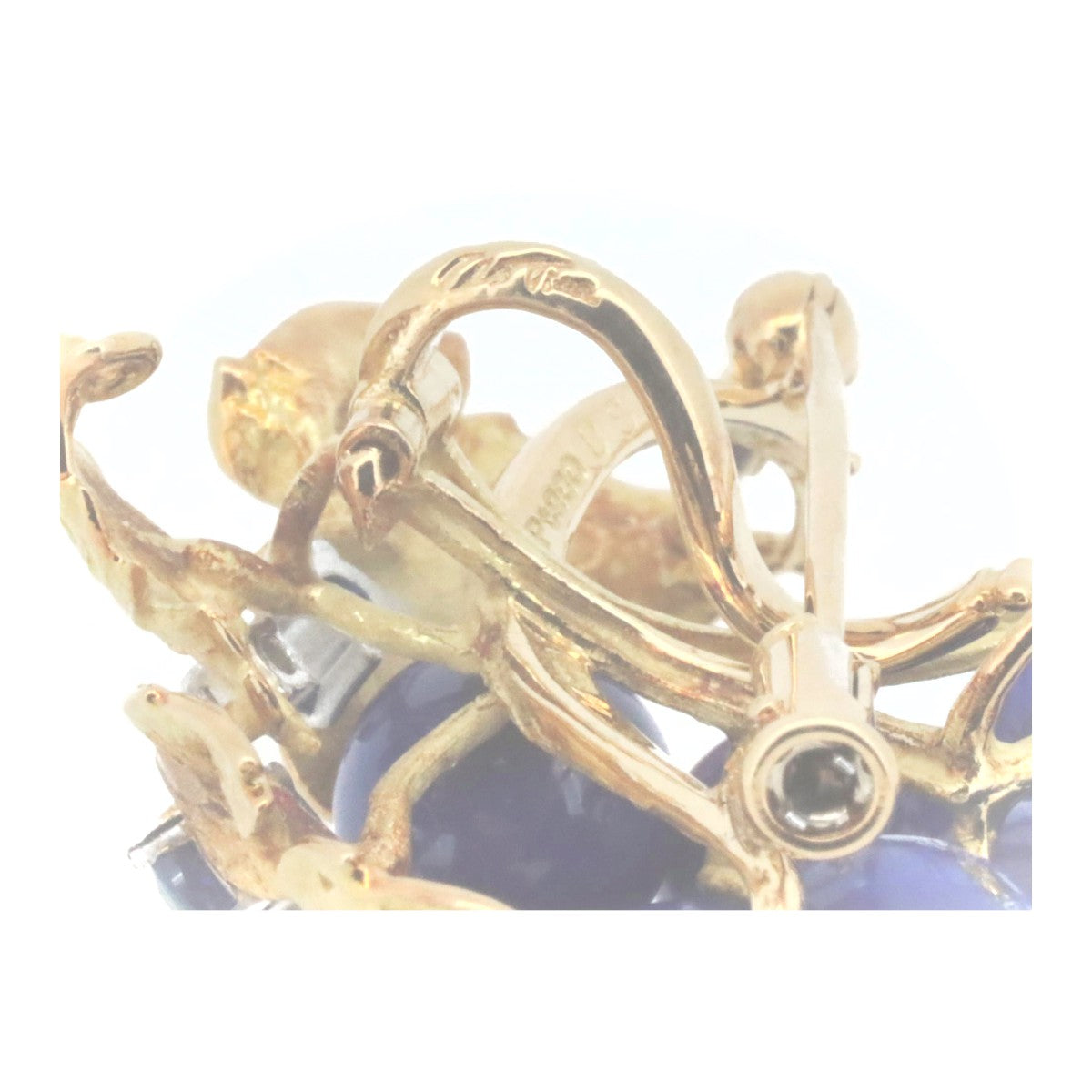 Nobuko Ishikawa グレープ モチーフ Au750/PT900 2way ブローチ ペンダント