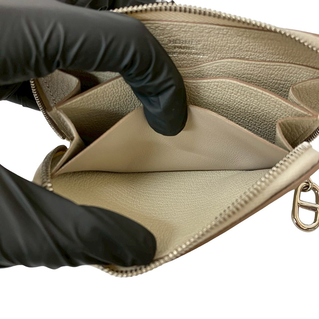 エルメス ジップ アンド ゴー レザー コイン カード ケース