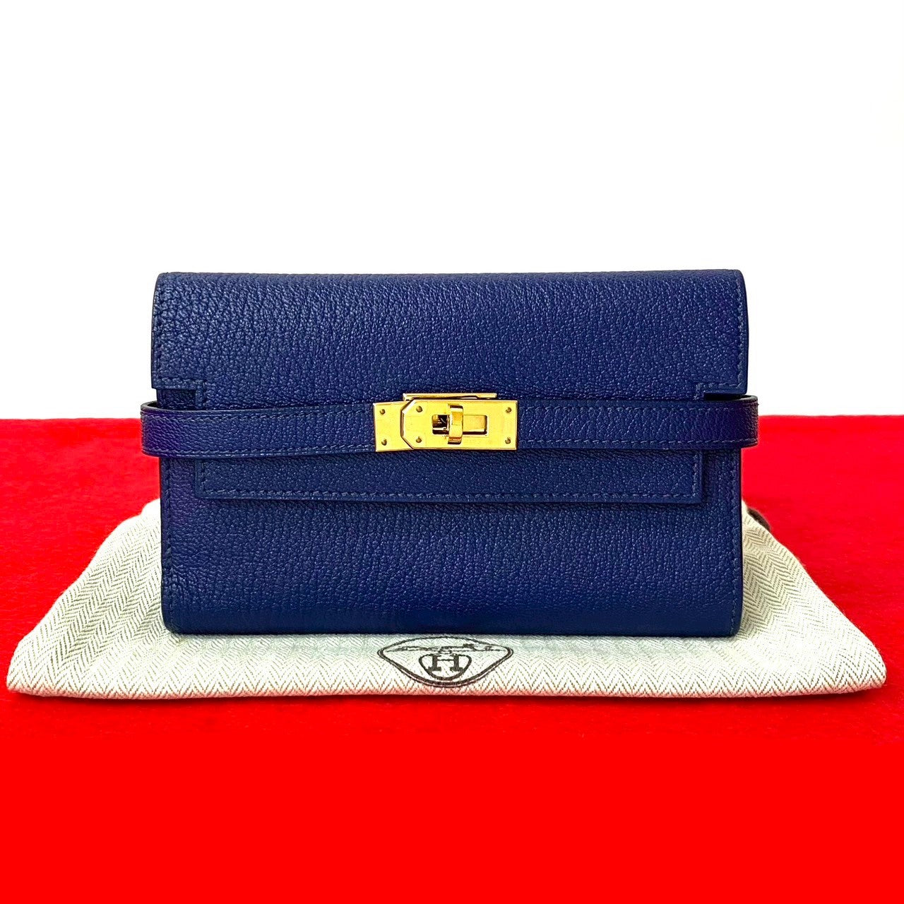 エルメス ケリー ウォレット シェーブル レザー