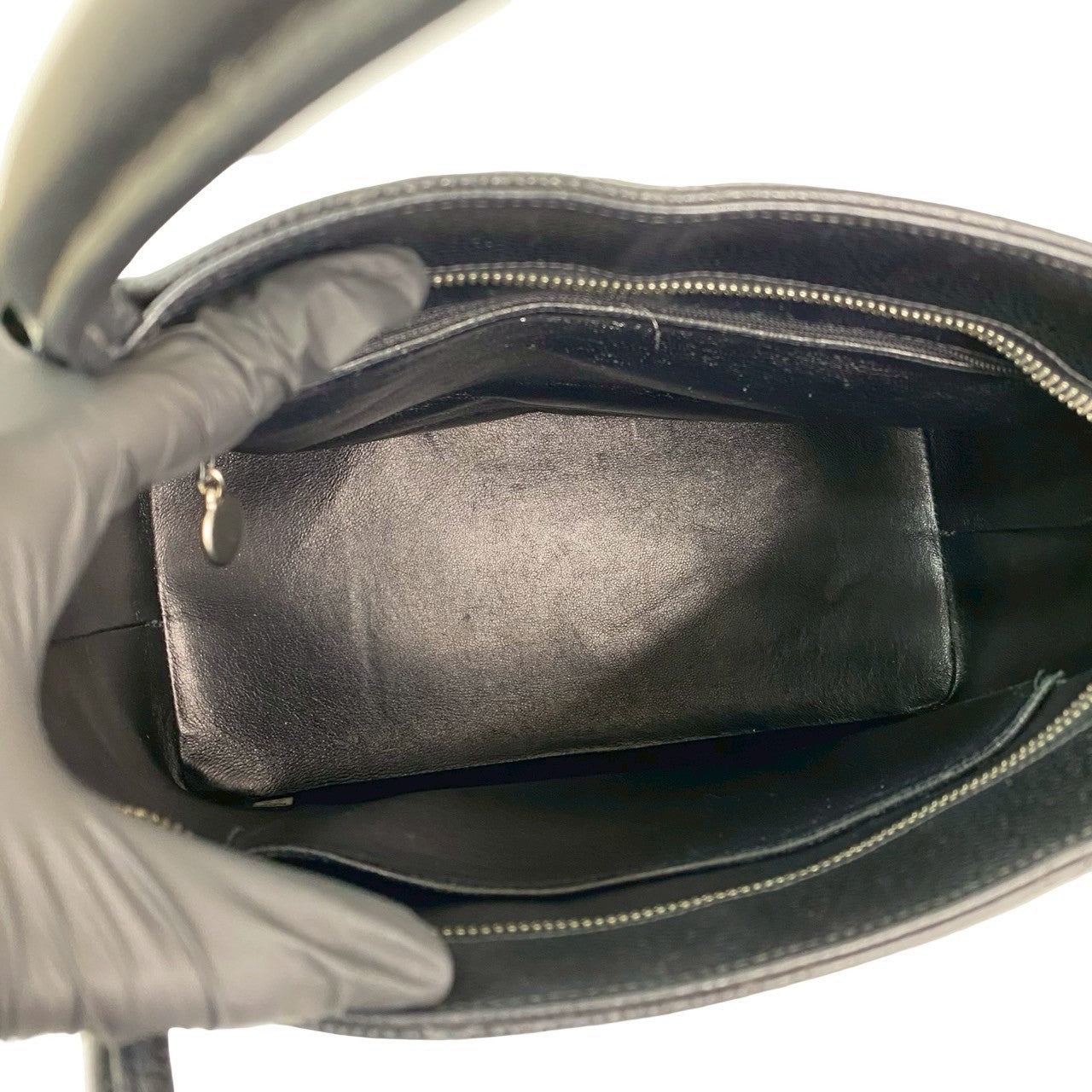 シャネル マトラッセ キャビア レザー トート バッグ