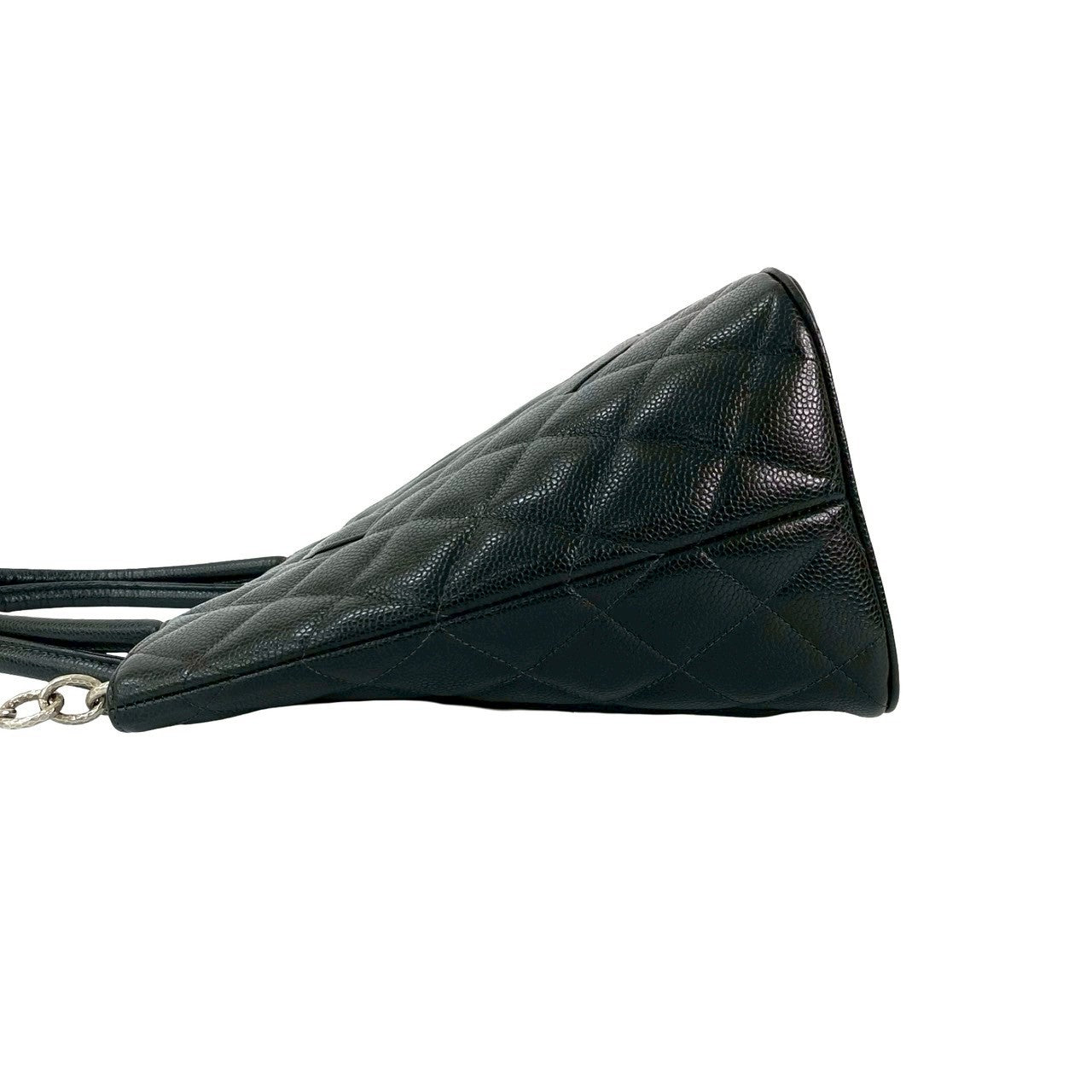 シャネル マトラッセ キャビア レザー トート バッグ