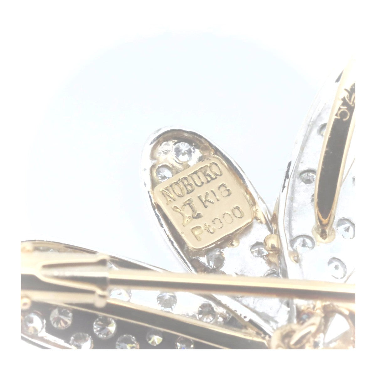 Nobuko Ishikawa Au750/PT900 ジュエリー 2way ブローチ ペンダント