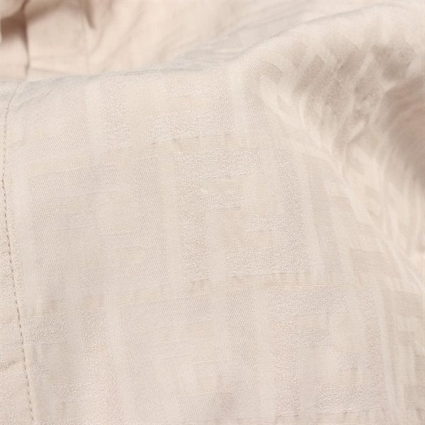 Fendi FENDI Men’s Beige Cotton Zucca FF Monogram Long-Sleeve Top (Pre-Owned) Textile Tops