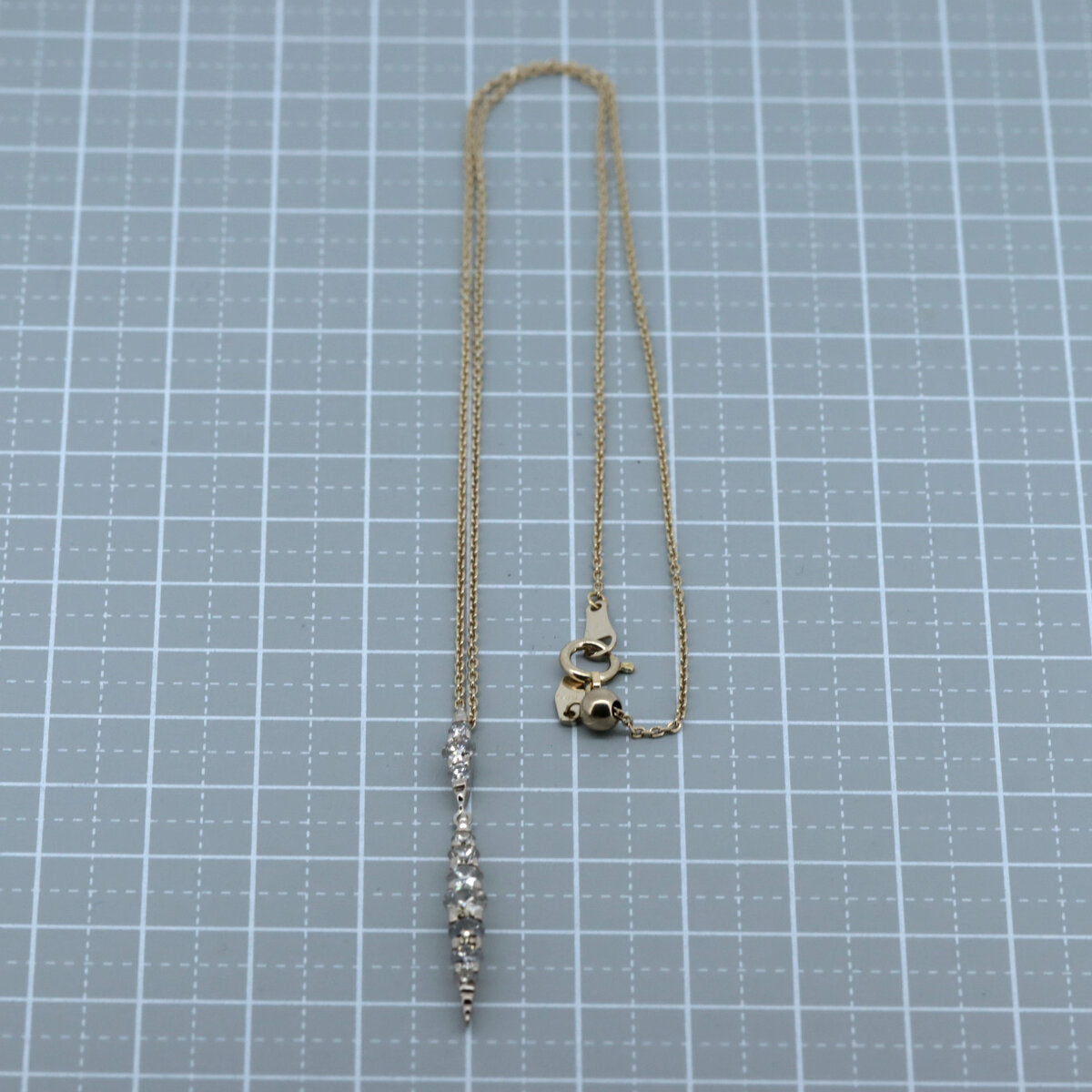 カシケイ ネイキッド K18BG ダイヤモンド ネックレス