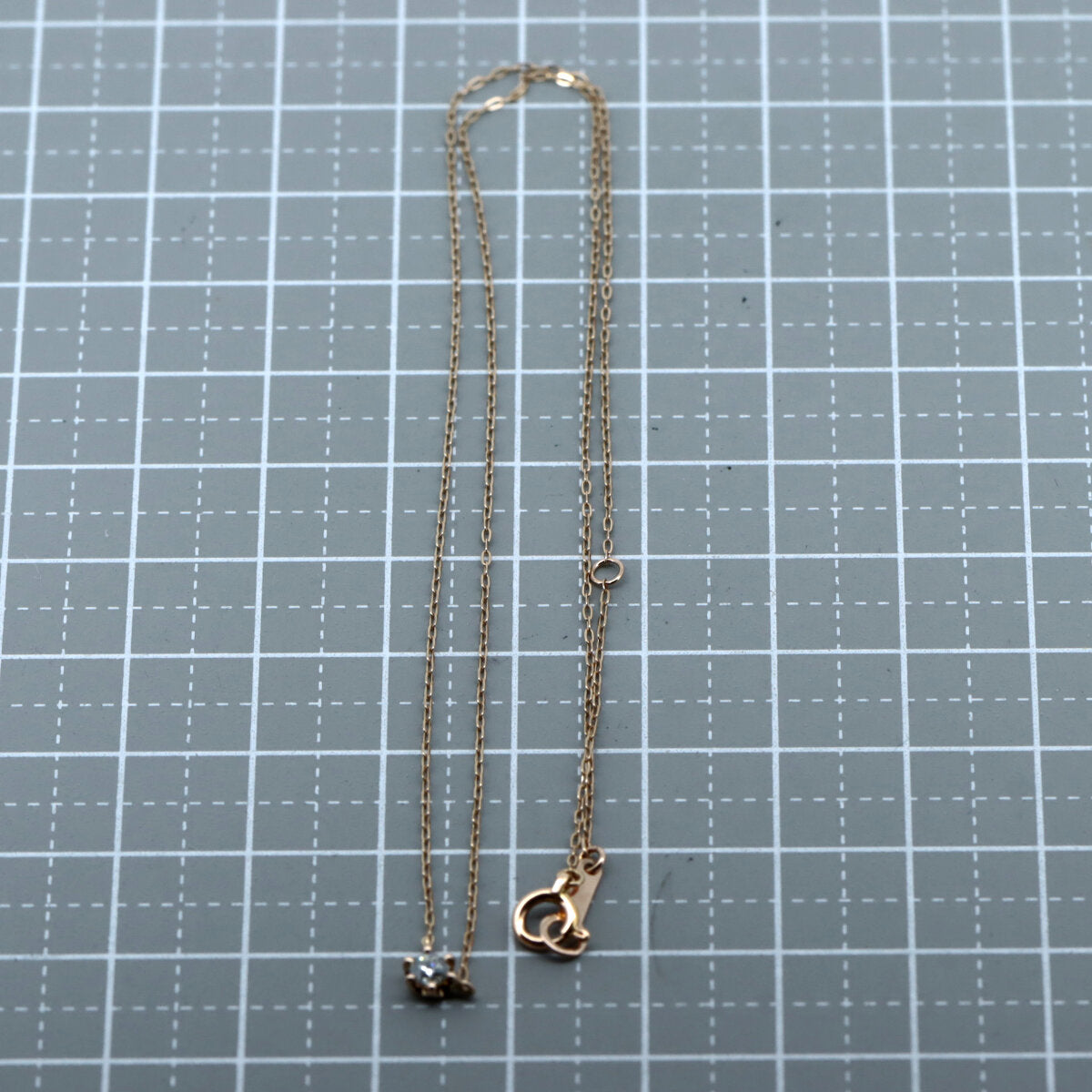 4℃ K18PG ダイヤモンド ネックレス