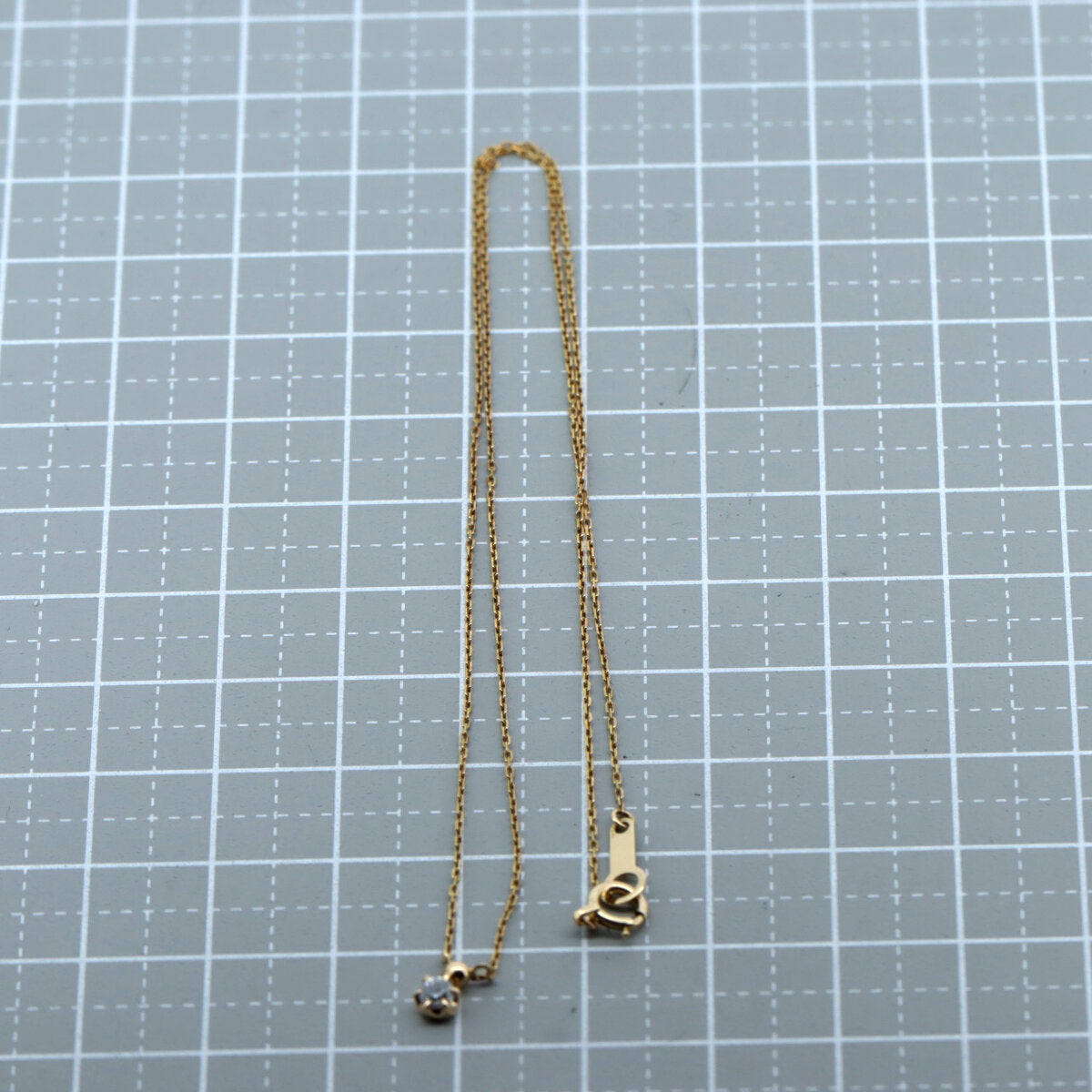 4℃ K18イエローゴールド ダイヤモンド ネックレス