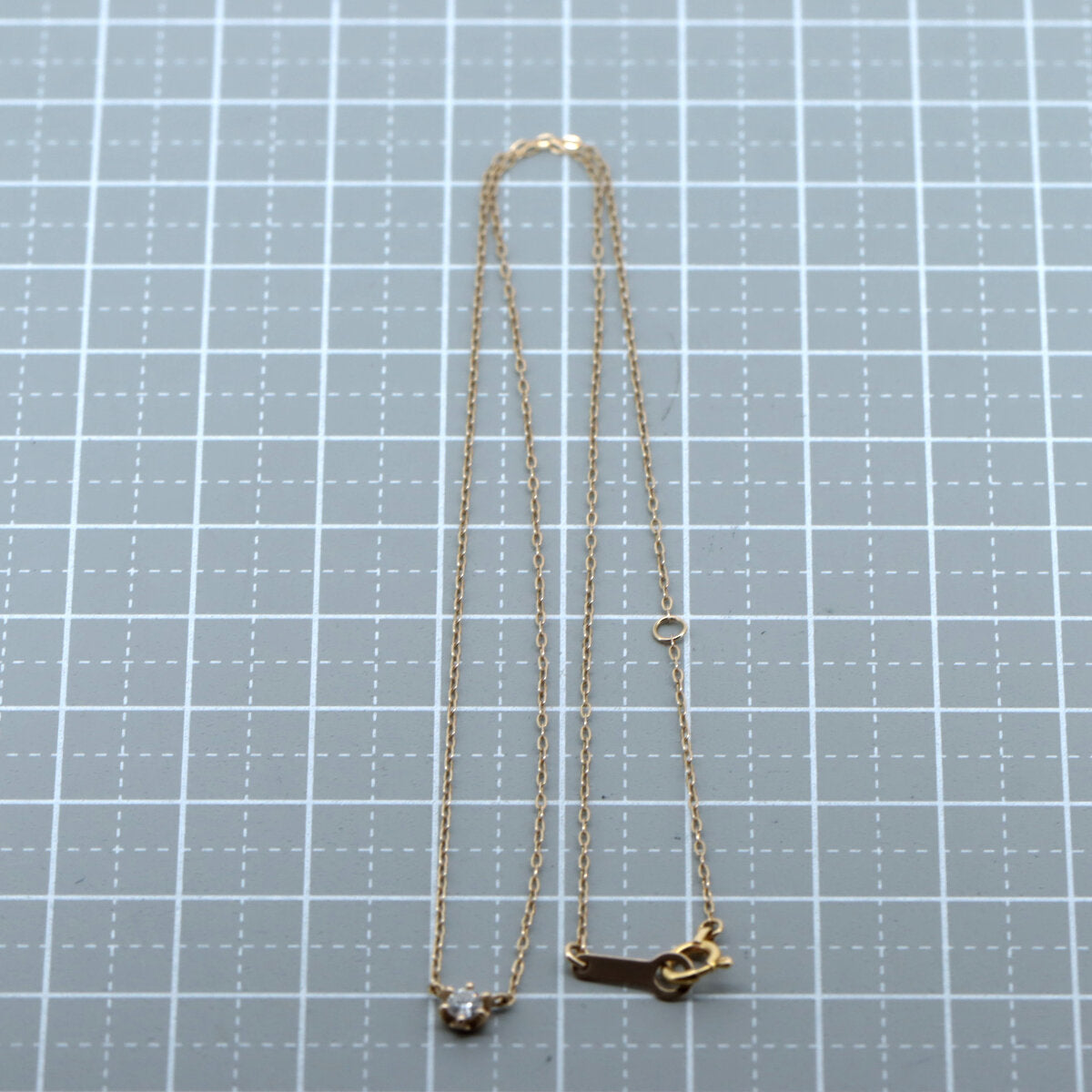 4℃ K18PGダイヤモンドネックレス