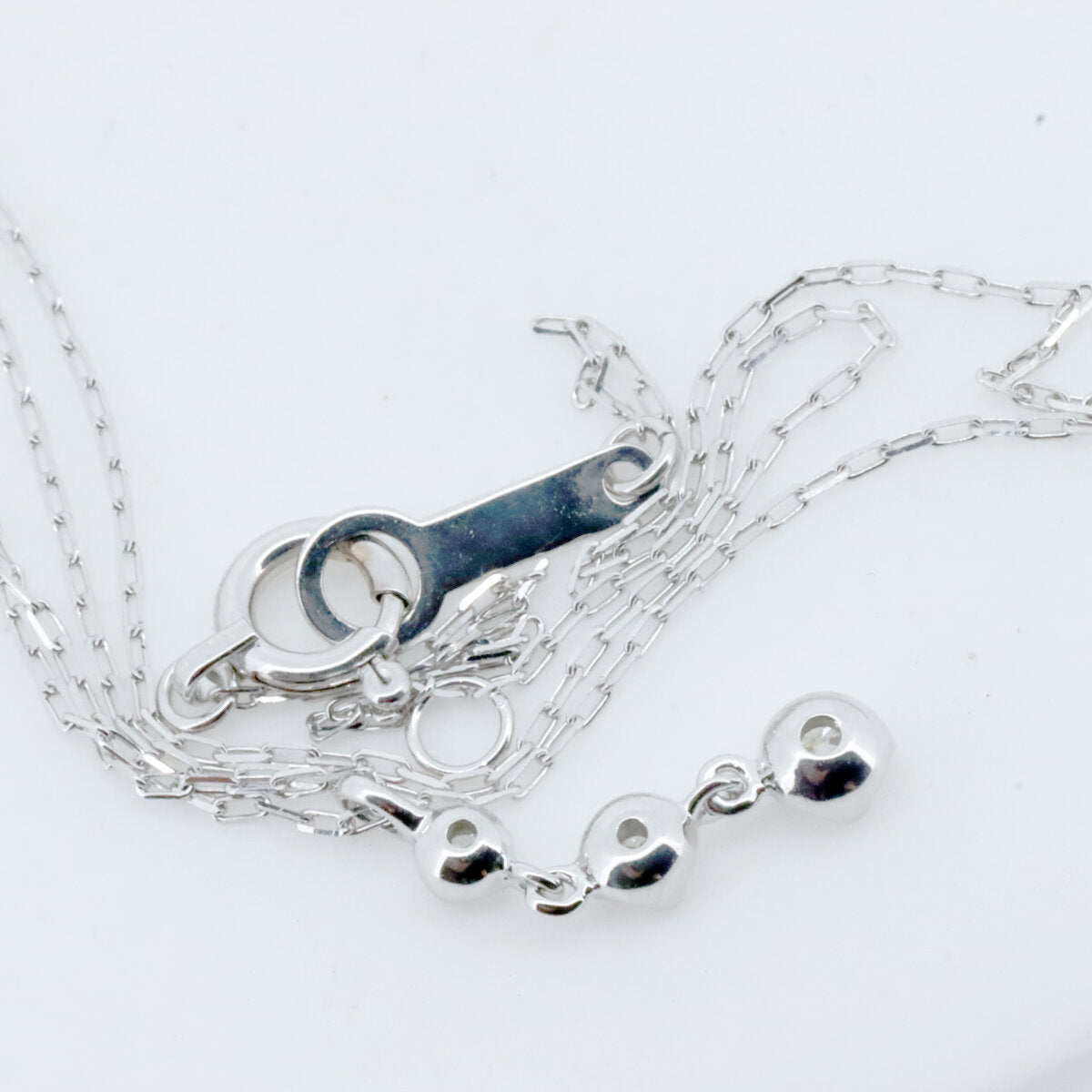 4℃ K18WG ダイヤモンド ネックレス