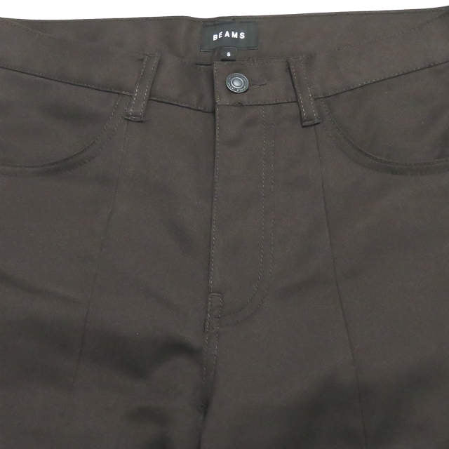 ビームス ポリエステルコットンフレアパンツ