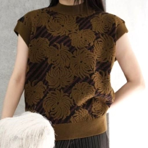 ドリスヴァンノッテン TEPIC 2731 W.K.SWEATER ウールレーヨンニットベスト
