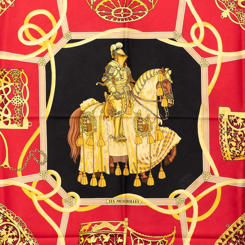 エルメス LES MUSEROLLES シルクスカーフ