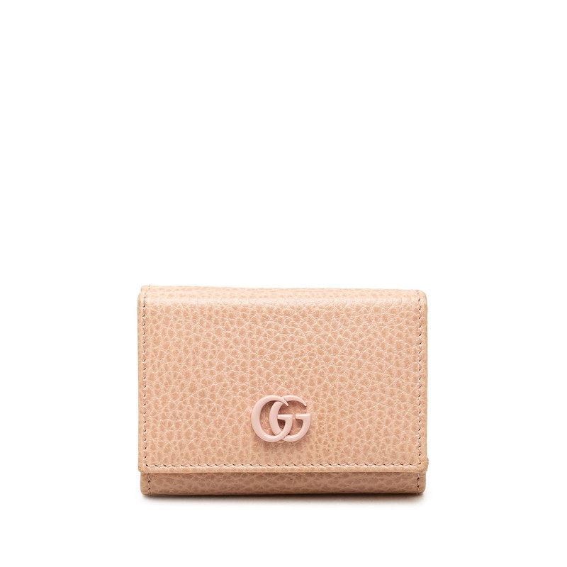 グッチ GGマーモント ダブルG レザー三つ折り財布