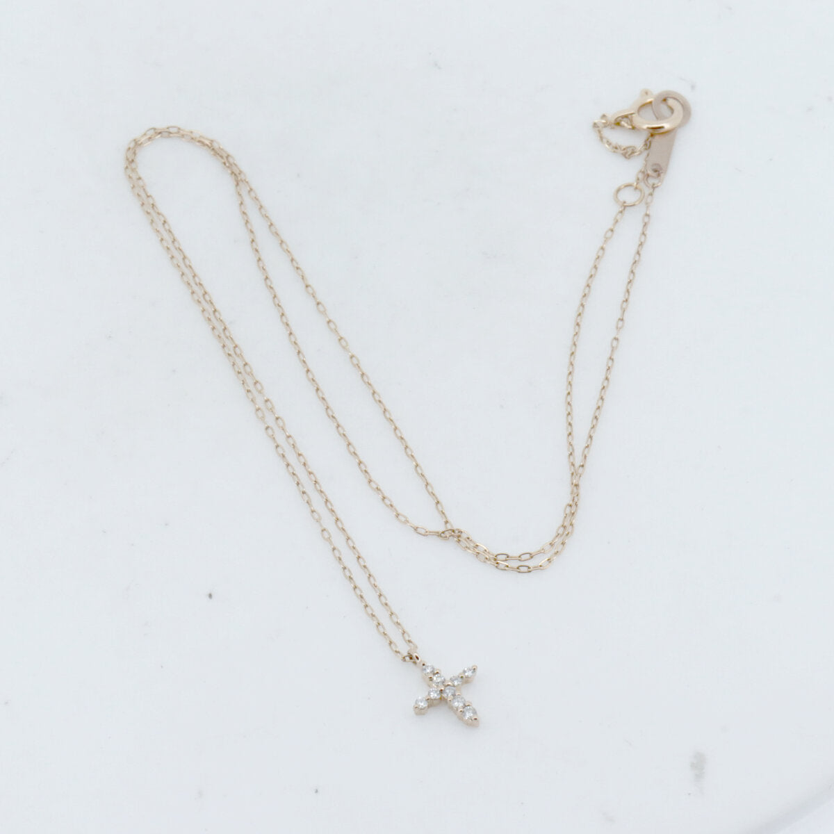 4℃ K18PG ダイヤモンド ネックレス