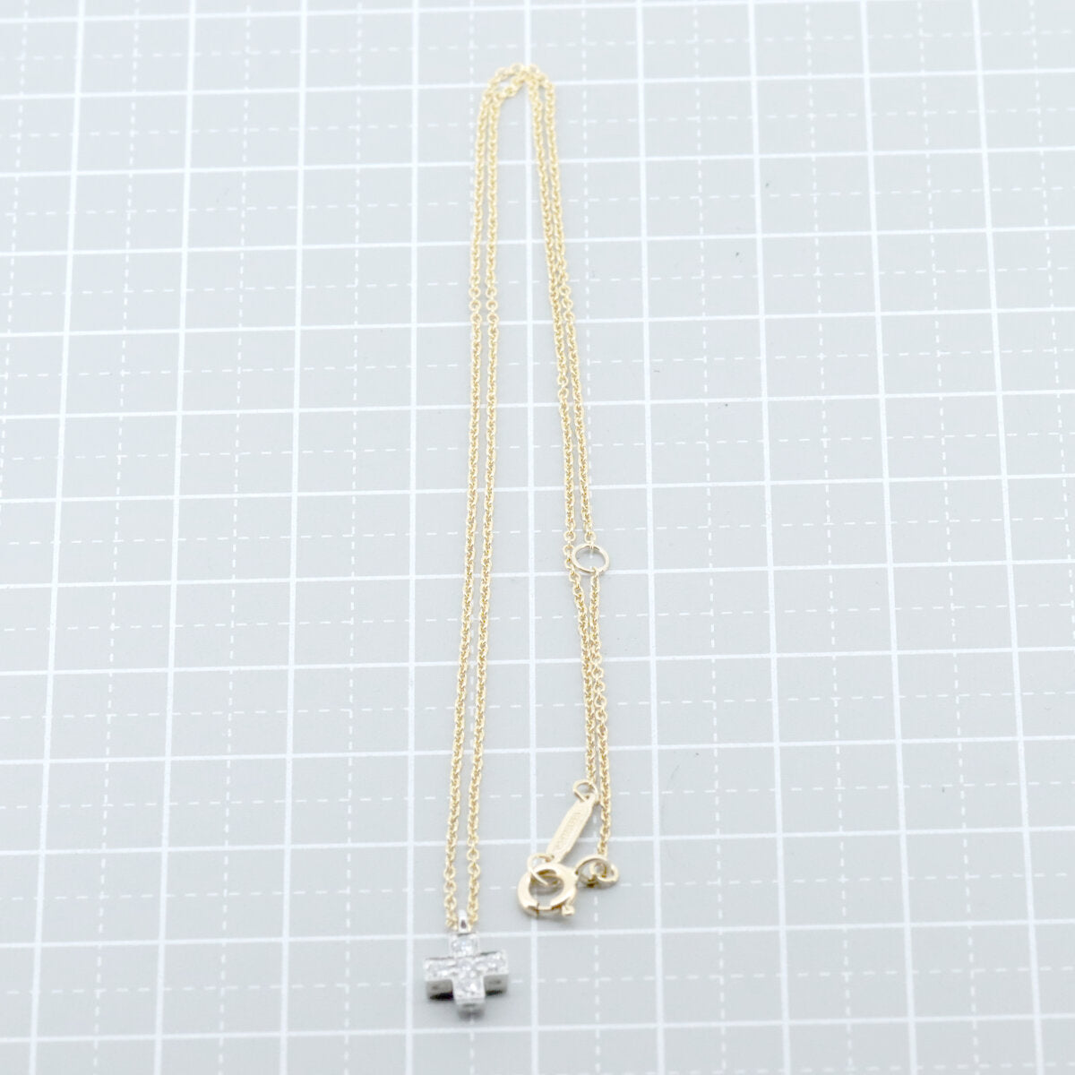 ティファニー クルーシーフォーム K18YG Pt950 ネックレス