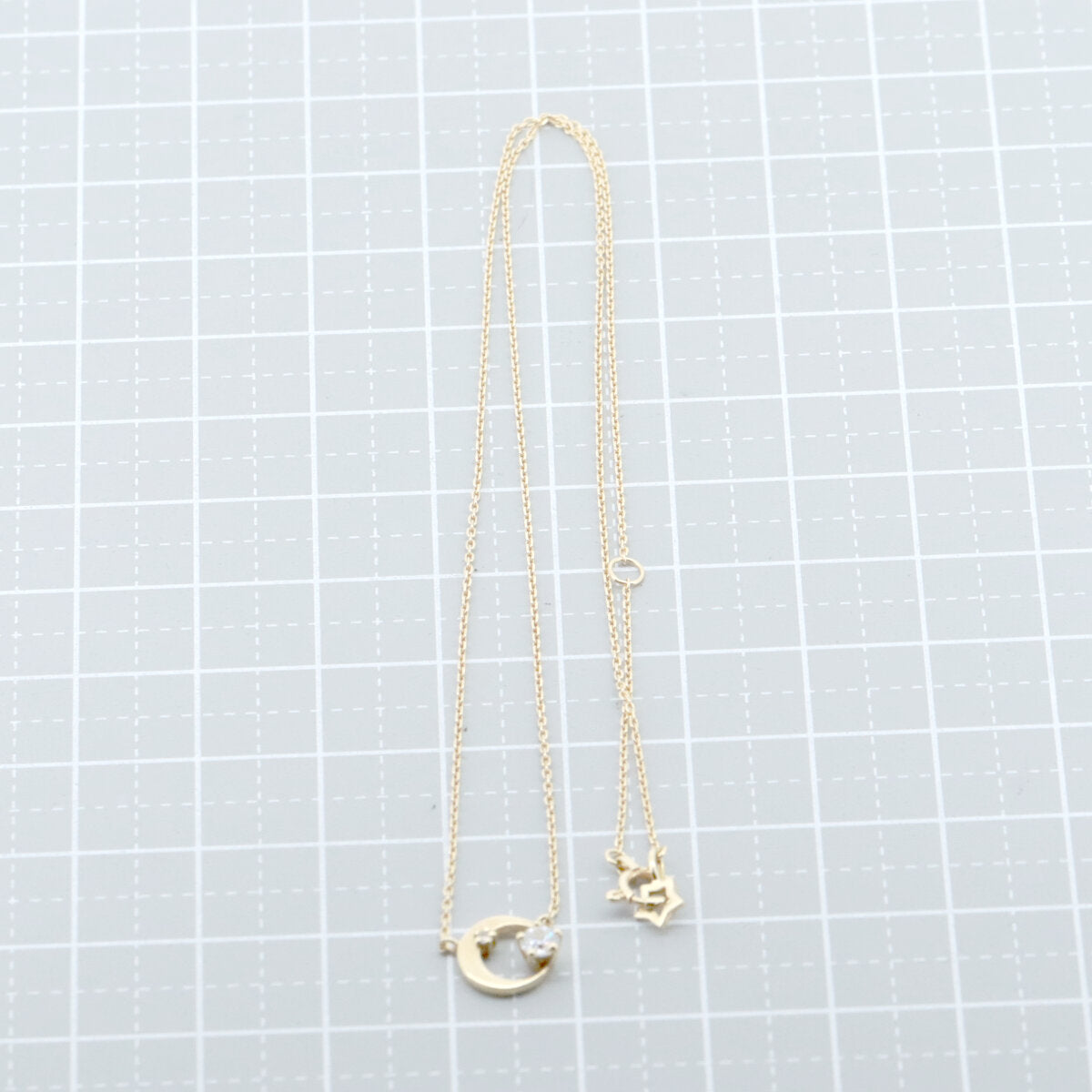 フェスタリアビジュソフィア ウィッシュアポンスター K18YG ダイヤモンド ネックレス