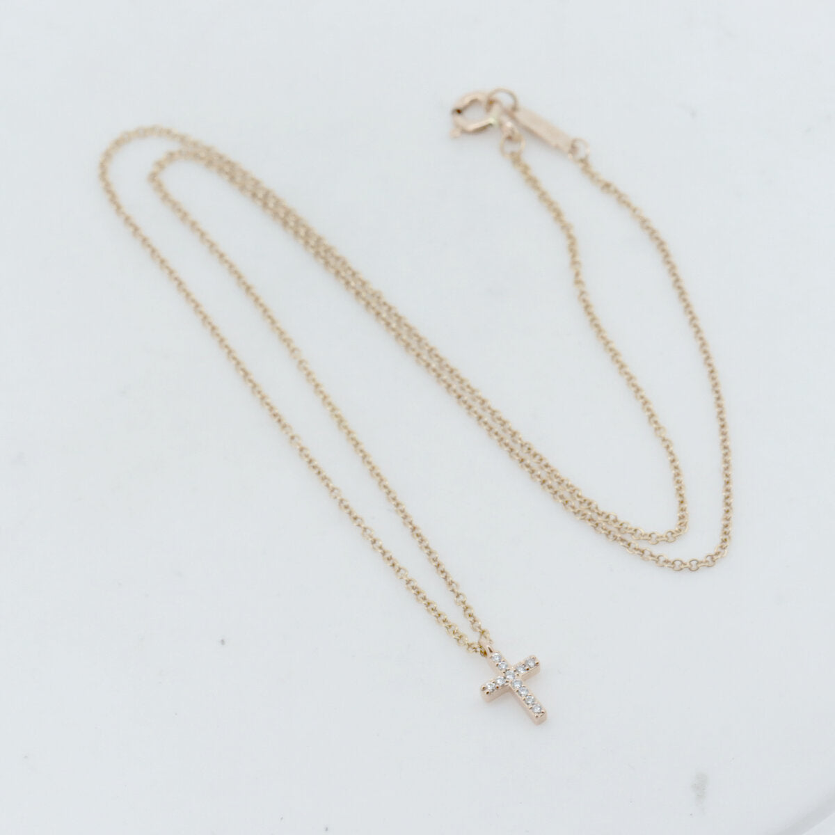 ティファニー メトロ クロス Au750 ネックレス