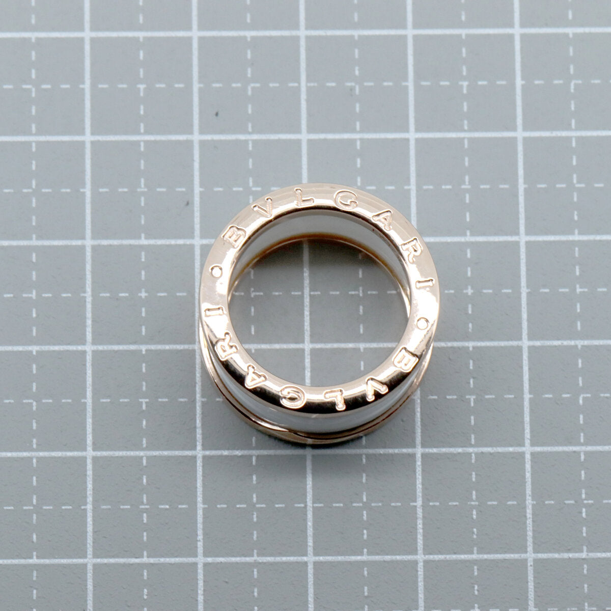 ブルガリ B.zero1 Au750 セラミック リング サイズ 11