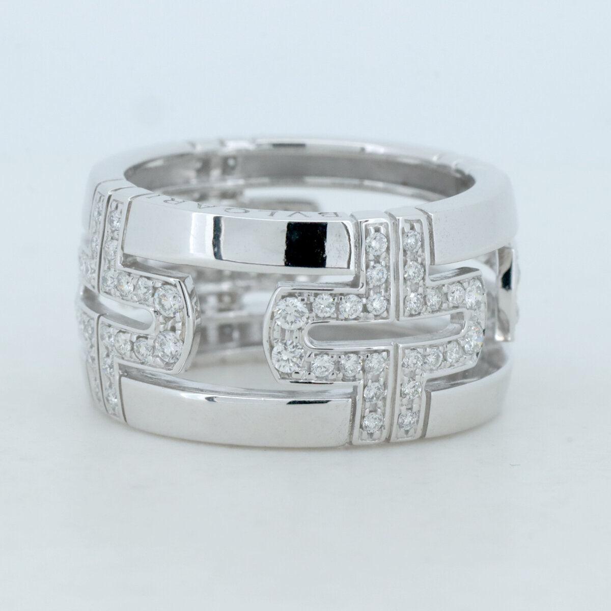 ブルガリ パレンテシ K18WG ダイヤ リング 11.5号