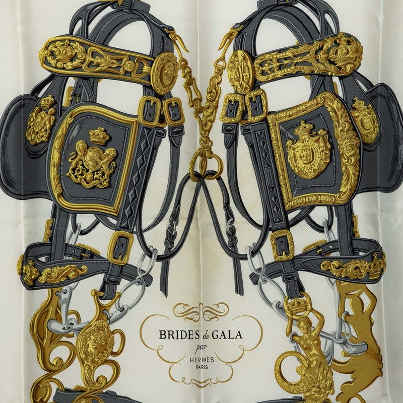 エルメス カレ90 BRIDES de GALA シルクスカーフ