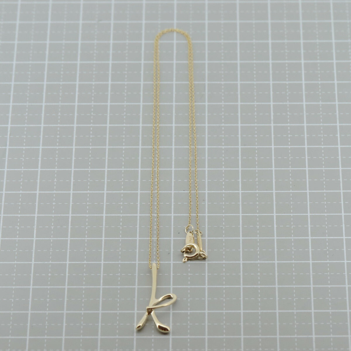 ティファニー イニシャルK Au750 ネックレス