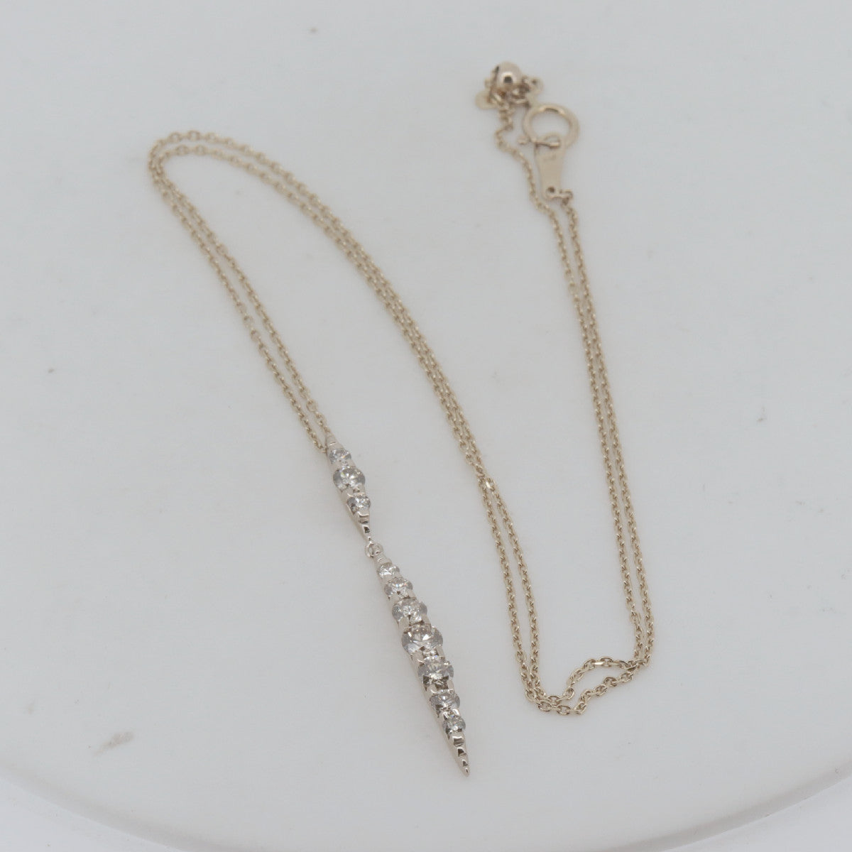 カシケイ ネイキッド ダイヤモンド Au750 ネックレス