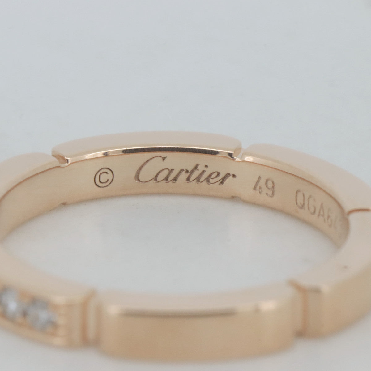 カルティエ マイヨンパンテール Au750 ダイヤモンド リング 9号