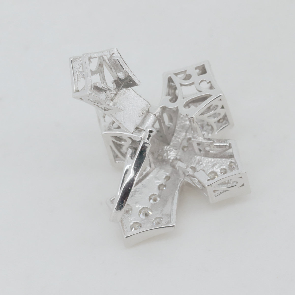 ユキザキ ダブルトップ Au750 ダイヤモンド ペンダント