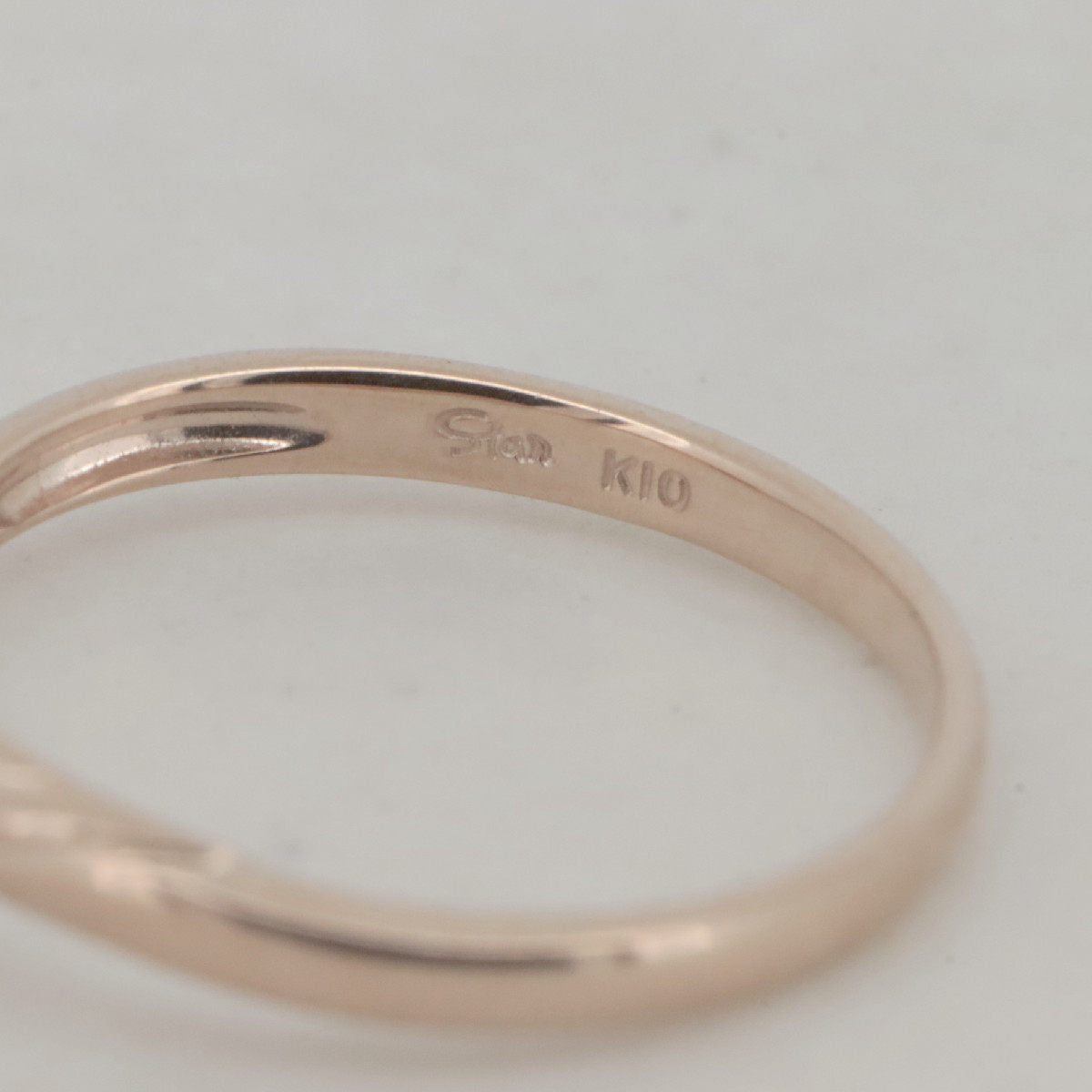 スタージュエリー K10ピンクゴールド ダイヤモンドリング