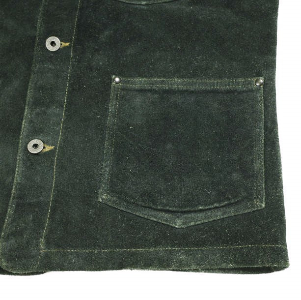 ダブルアールエル インディゴラフアウトスエードレザージャケット