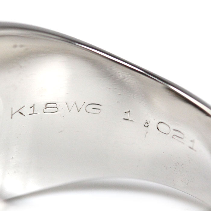 K18WGダイヤモンドリング